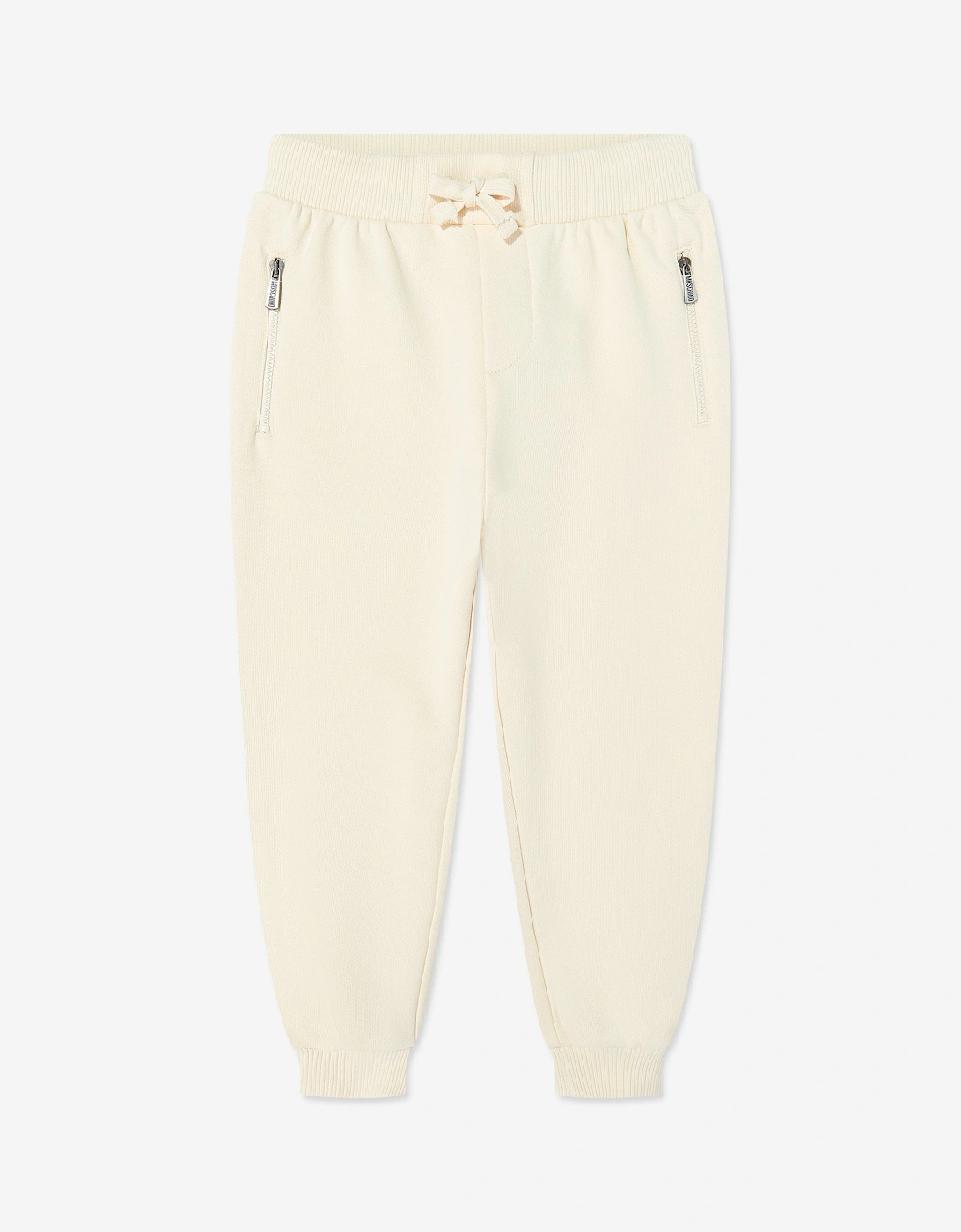 Kids Teddy Bear Logo Joggers in Ivory, 5 of 4