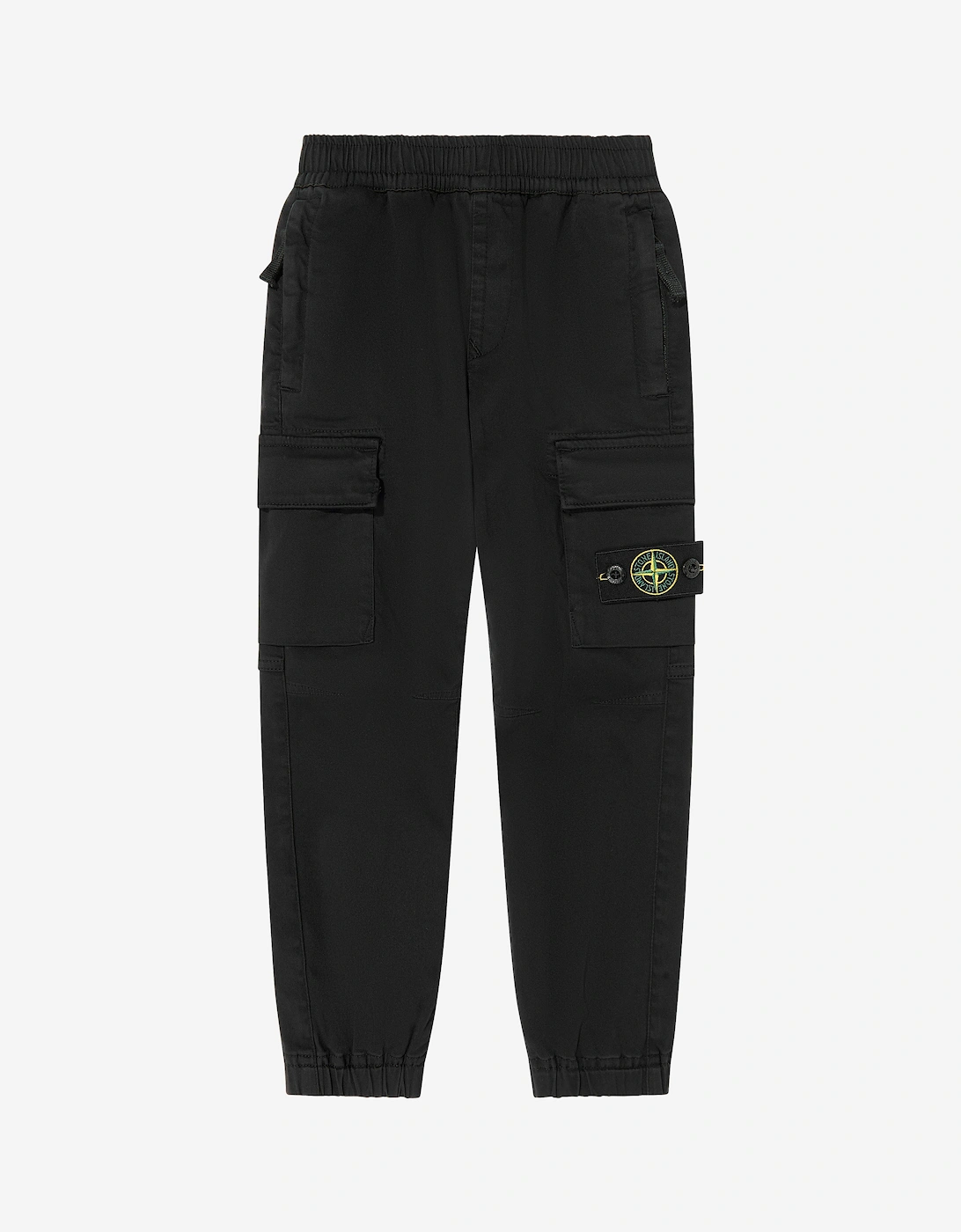 Boys Cargo Trousers in Black, 5 of 4