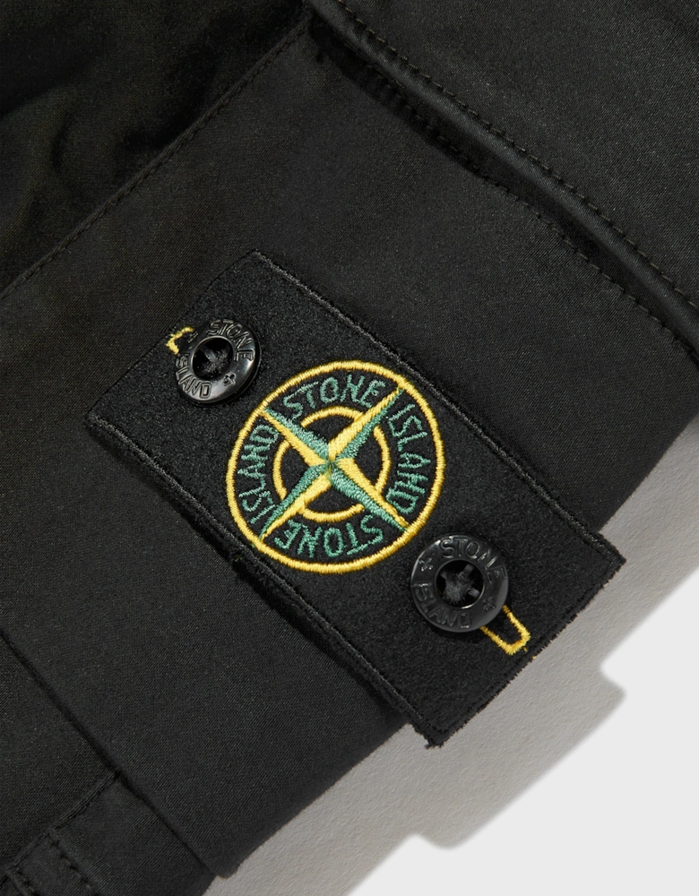 Boys Cargo Trousers in Black