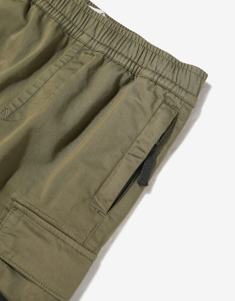 Boys Cargo Trousers in Green