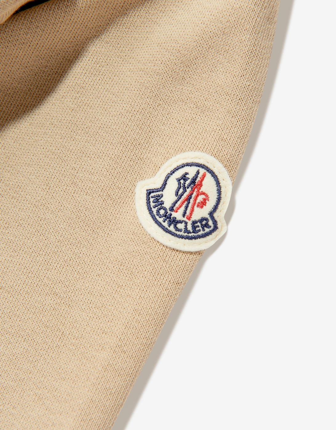 Boys Logo Hoodie in Beige