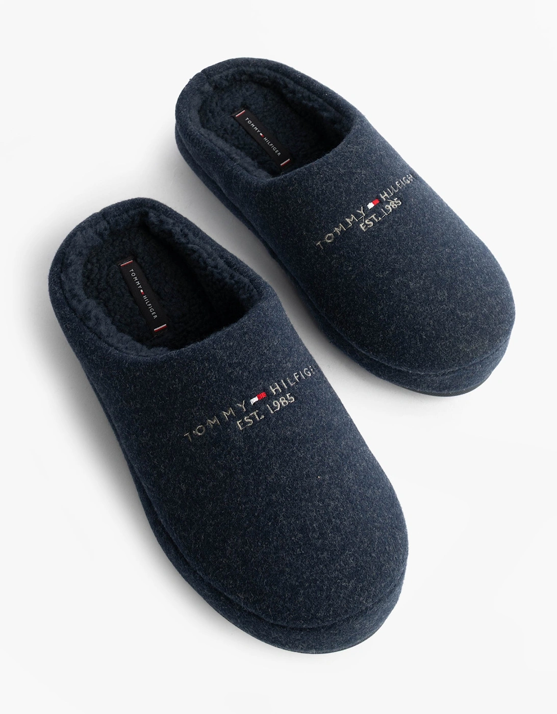 HILFIGER FELT HOUSE Mens House Slippers Desert Sky