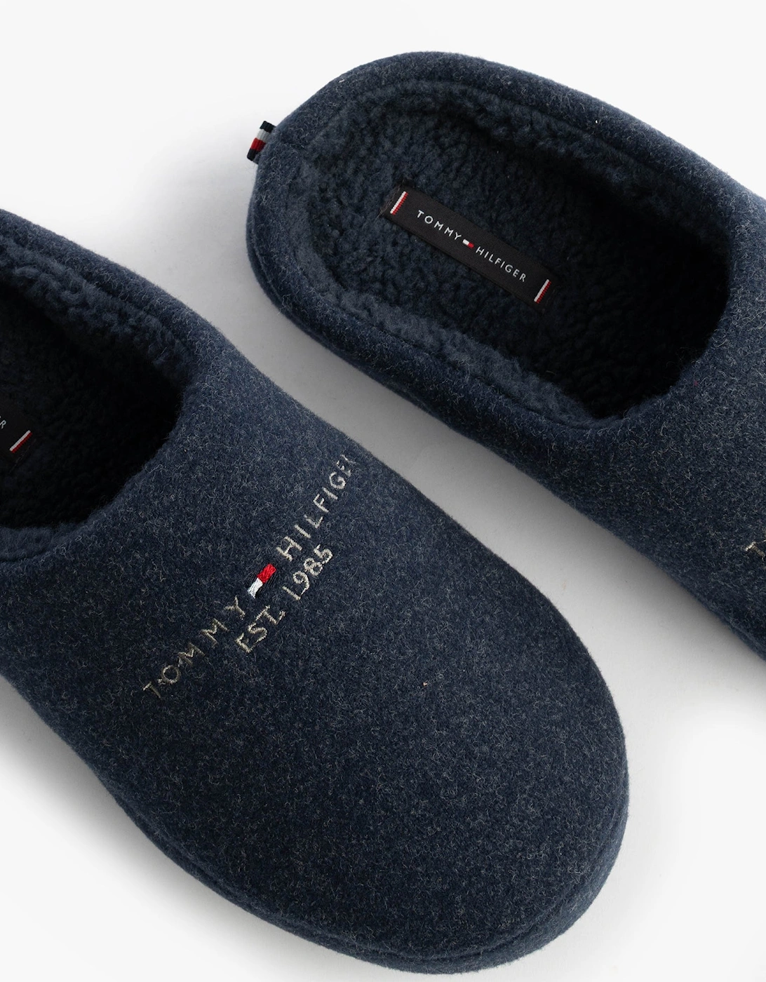 HILFIGER FELT HOUSE Mens House Slippers Desert Sky