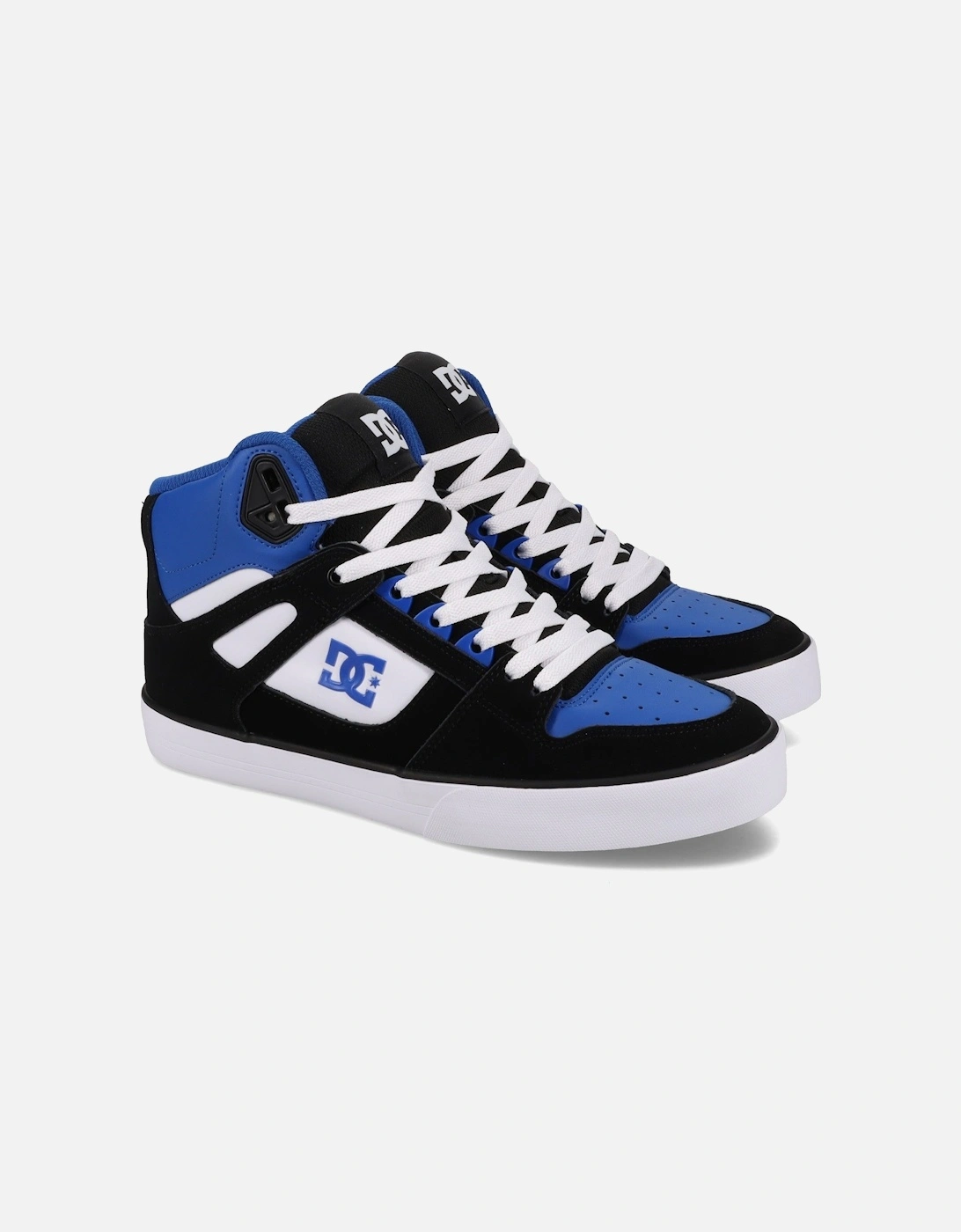 Mens Pure High Leather High Top Trainers, 2 of 1