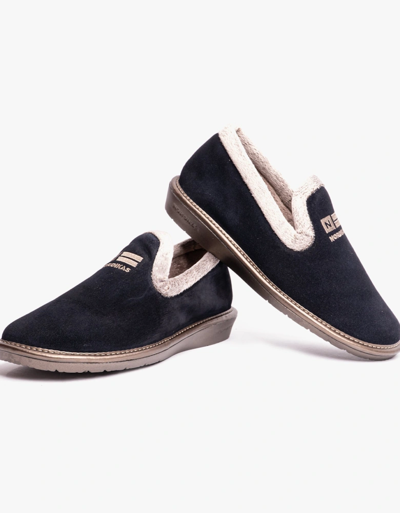 AFELPADO MARINO Womens Full Slipper Marine Blue