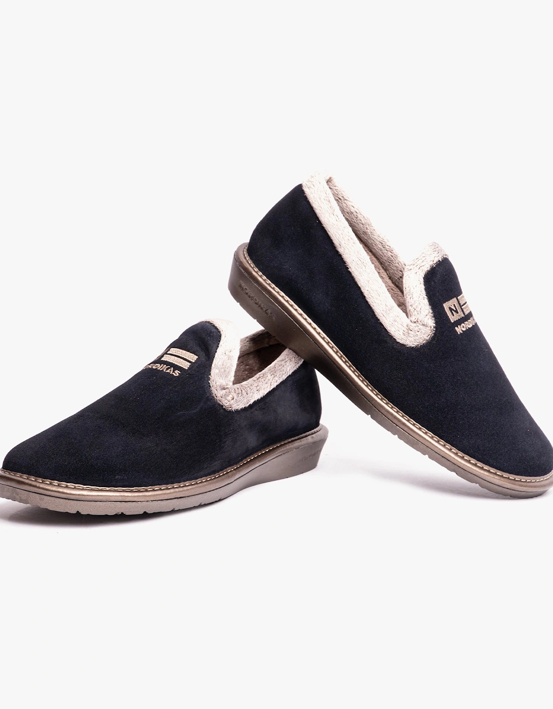 AFELPADO MARINO Womens Full Slipper Marine Blue