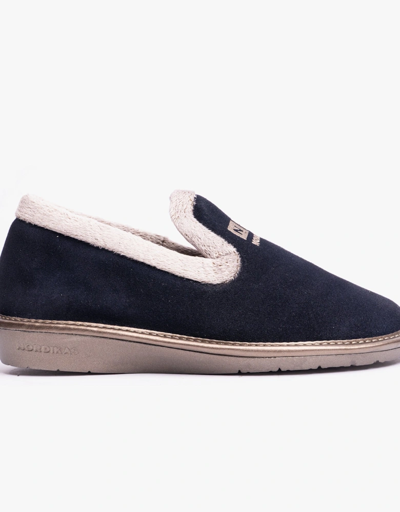 AFELPADO MARINO Womens Full Slipper Marine Blue
