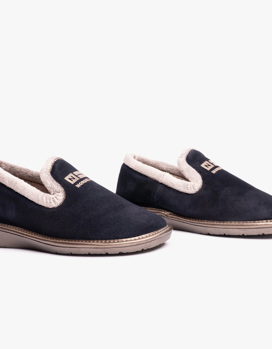 AFELPADO MARINO Womens Full Slipper Marine Blue