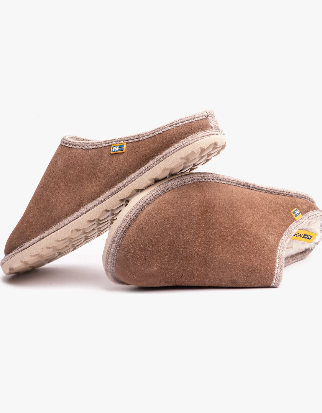 AFELPADO PIEDRA Womens Mule Slippers Brown