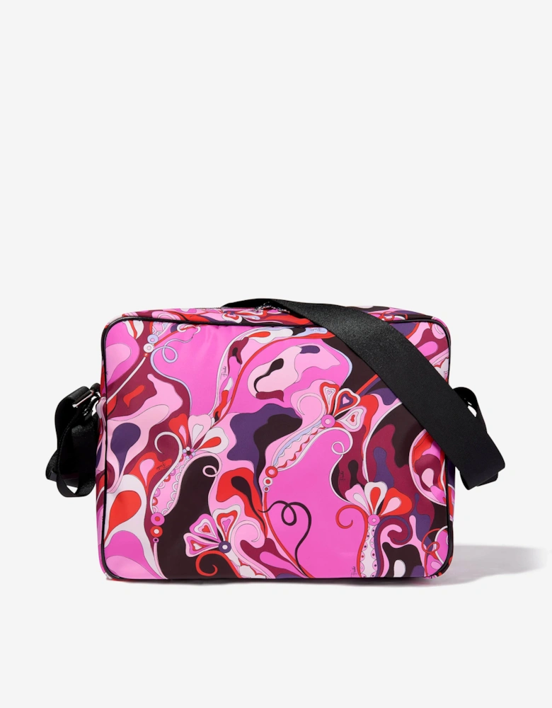 Baby Girls Orchidee Print Changing Bag in Pink (39cm)