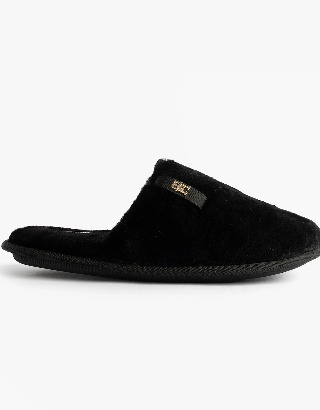 TH FAUX FUR HOUSE SH Womens Slippers Black, 8 of 7