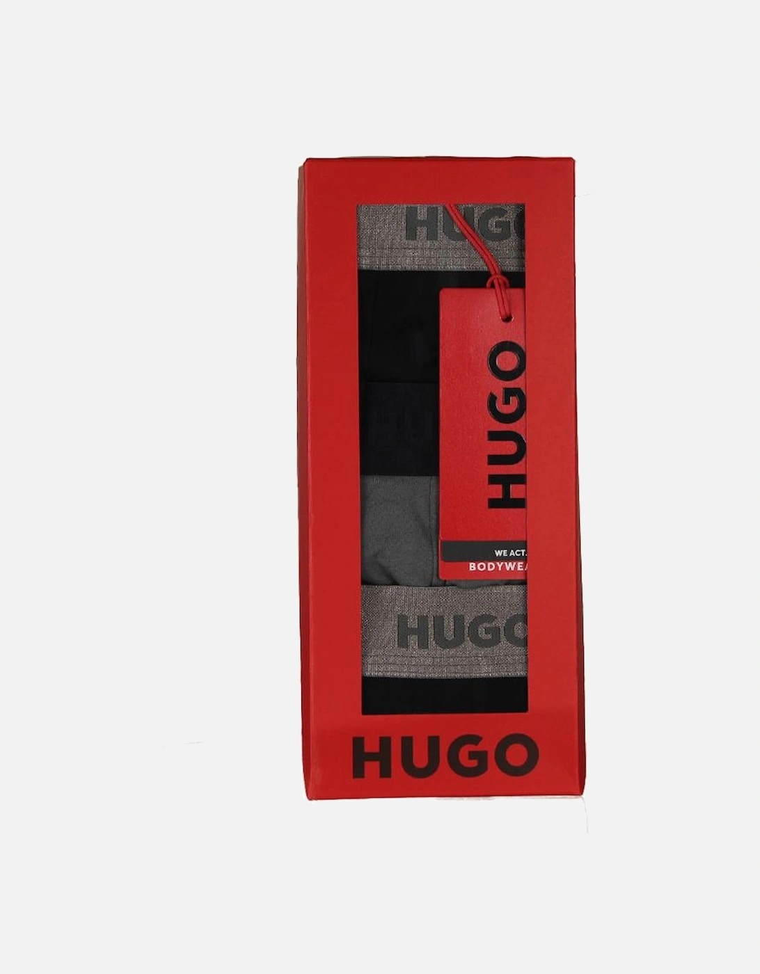 HUGO 3-Pack Boxer Briefs Gift Pack, Black