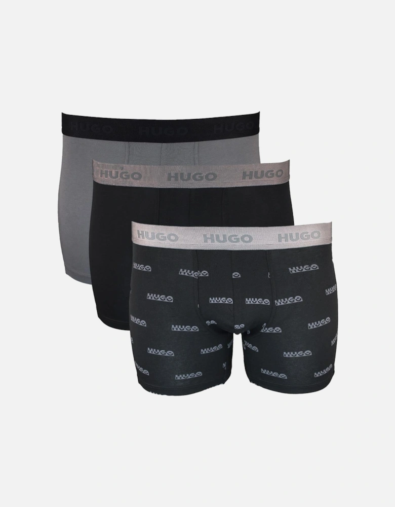 HUGO 3-Pack Boxer Briefs Gift Pack, Black