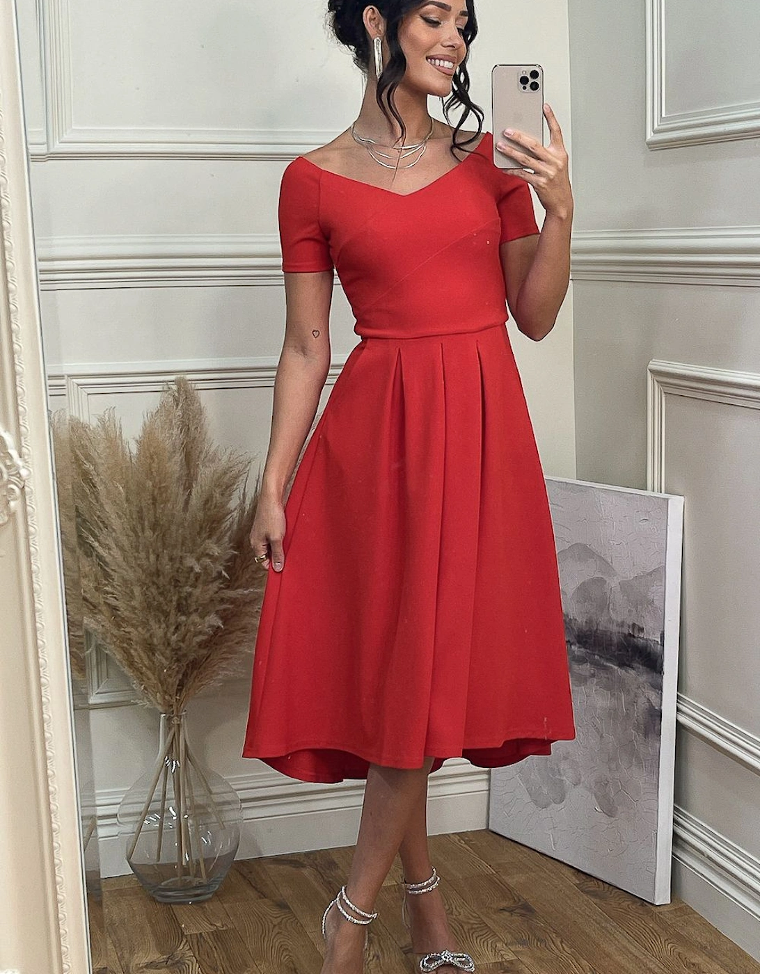 Lenora Fit & Flare Midi Dress, 2 of 1