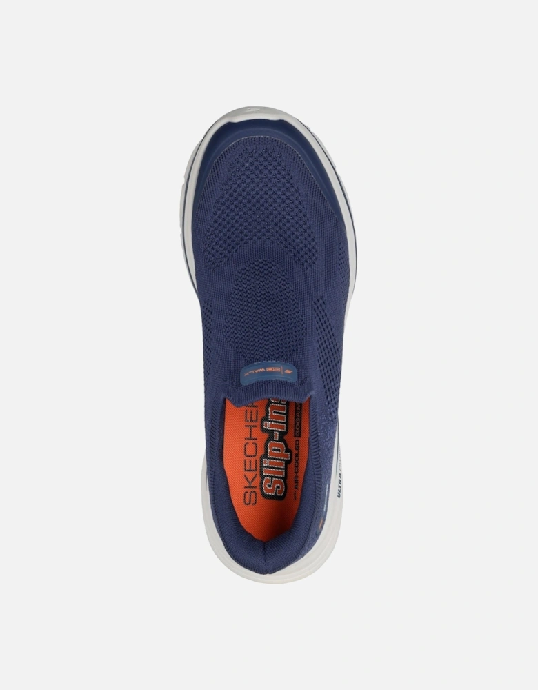 8 Pelayo Textile Men's Navy/Orange Trainers