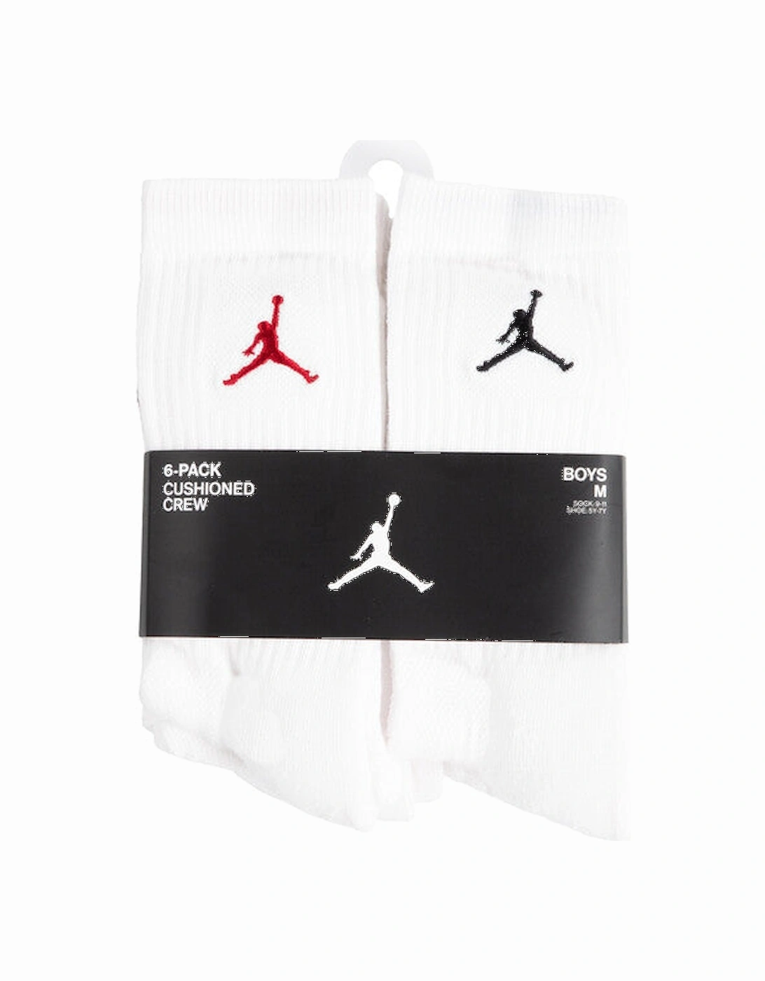 JORDAN LEGEND CREW WHITE SOCKS 6PK BJ0343