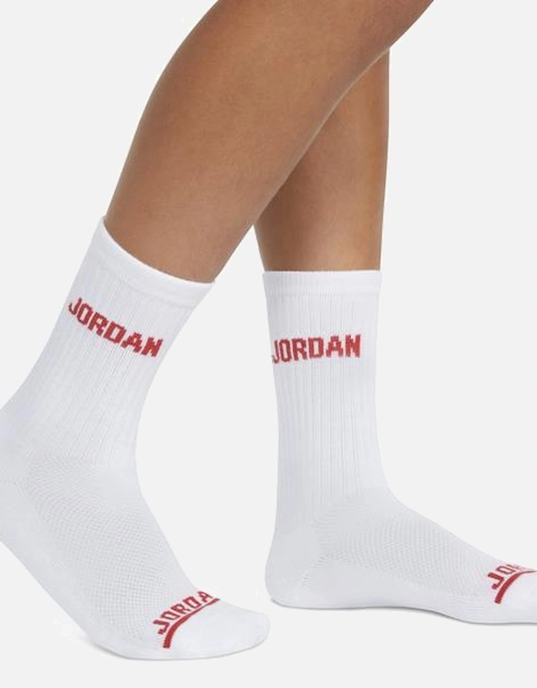 JORDAN LEGEND CREW WHITE SOCKS 6PK BJ0343