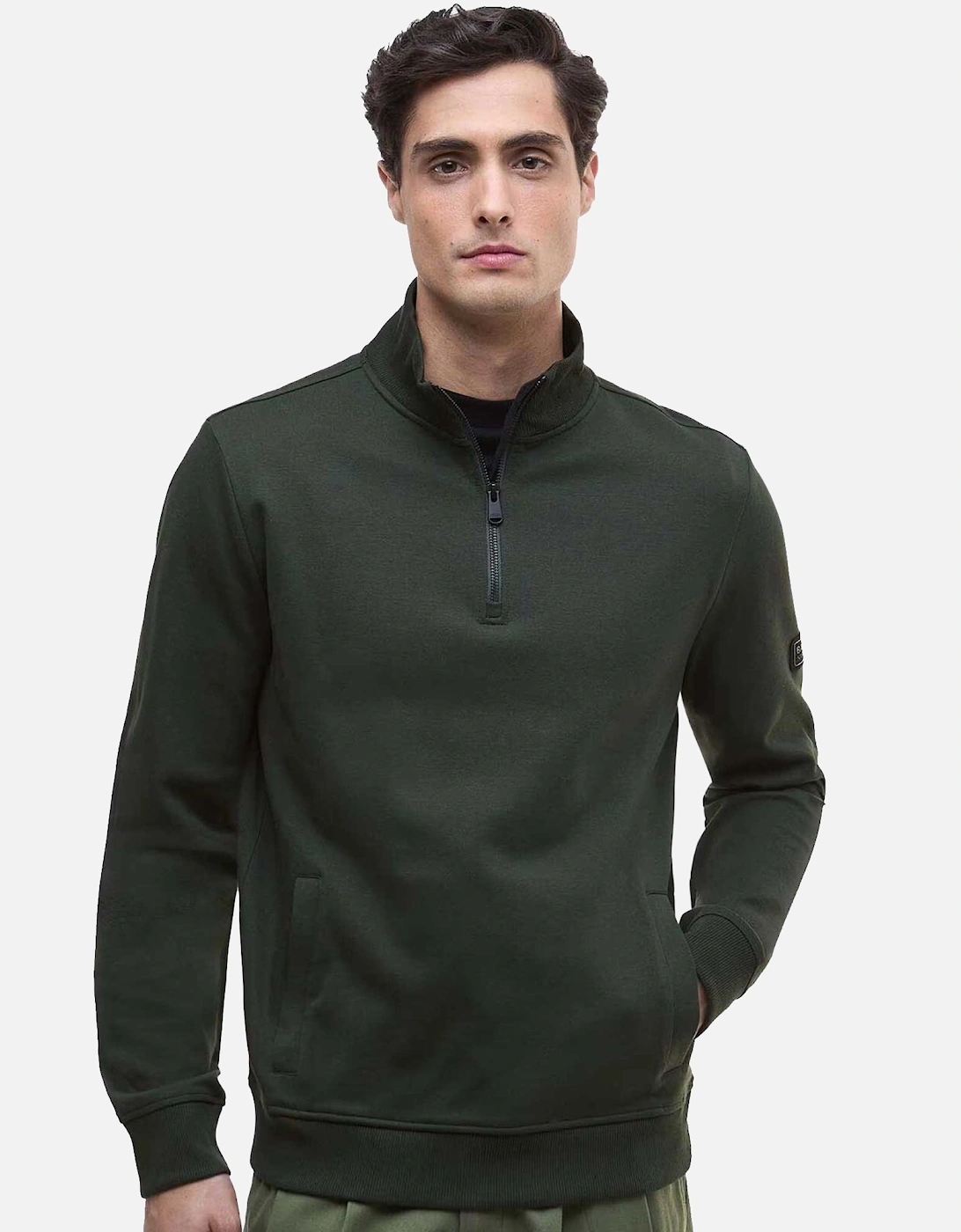 Ilford Interlock Funnel Neck Sweatshirt Sage