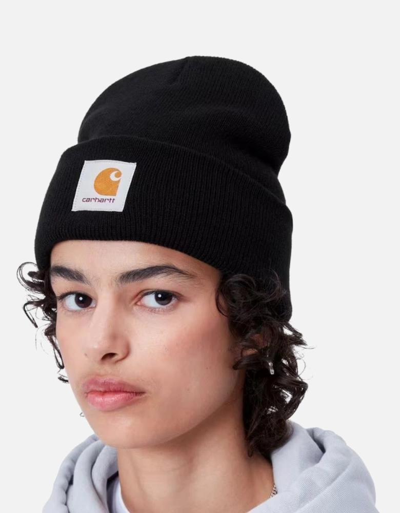 Acrylic Watch Hat Short - Black