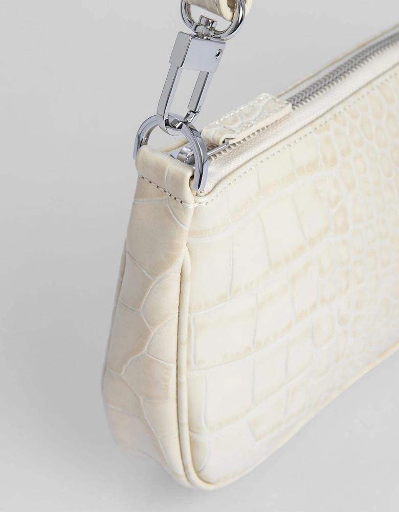 Rachel Croco Embossed Leather Bag