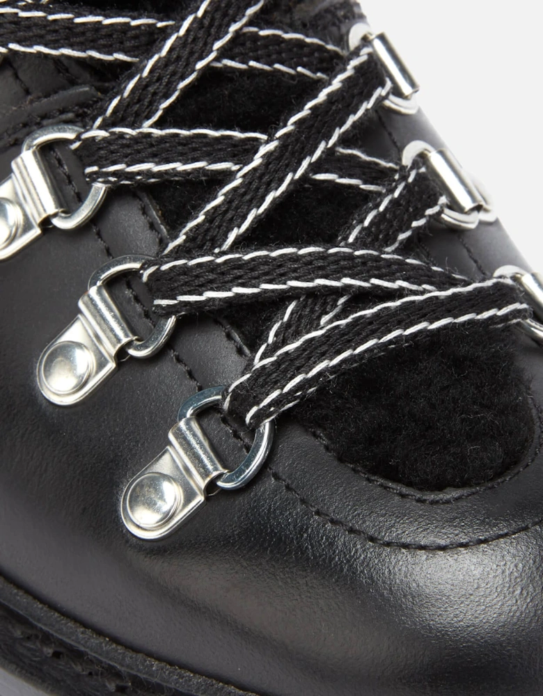 Nanette Leather/Shearling Hiking Style Boots