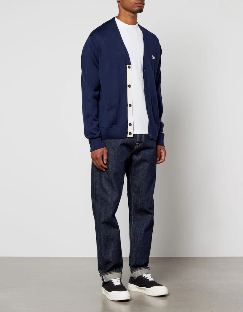 Tricolour Fox Patch Classic Cardigan