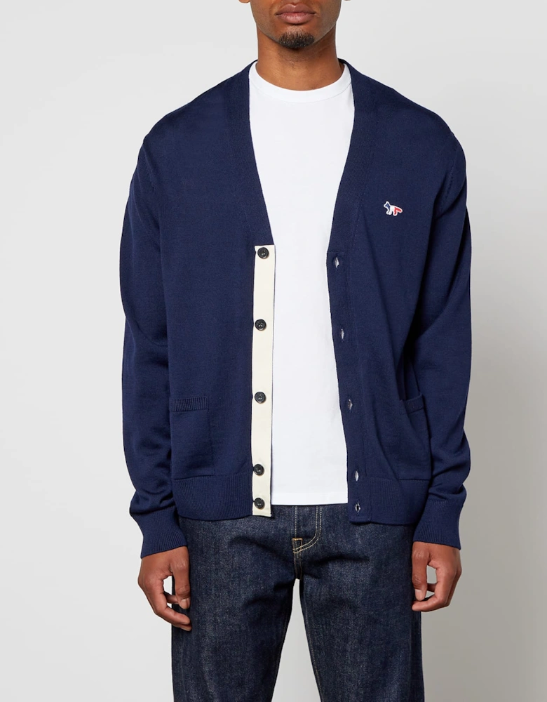 Tricolour Fox Patch Classic Cardigan