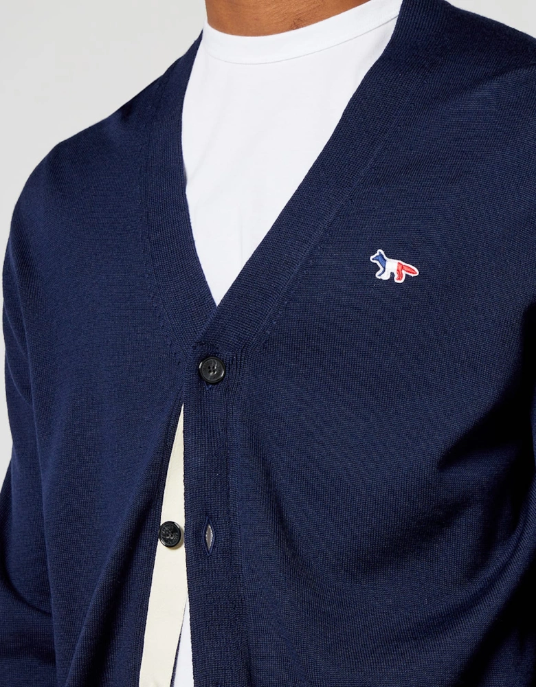 Tricolour Fox Patch Classic Cardigan
