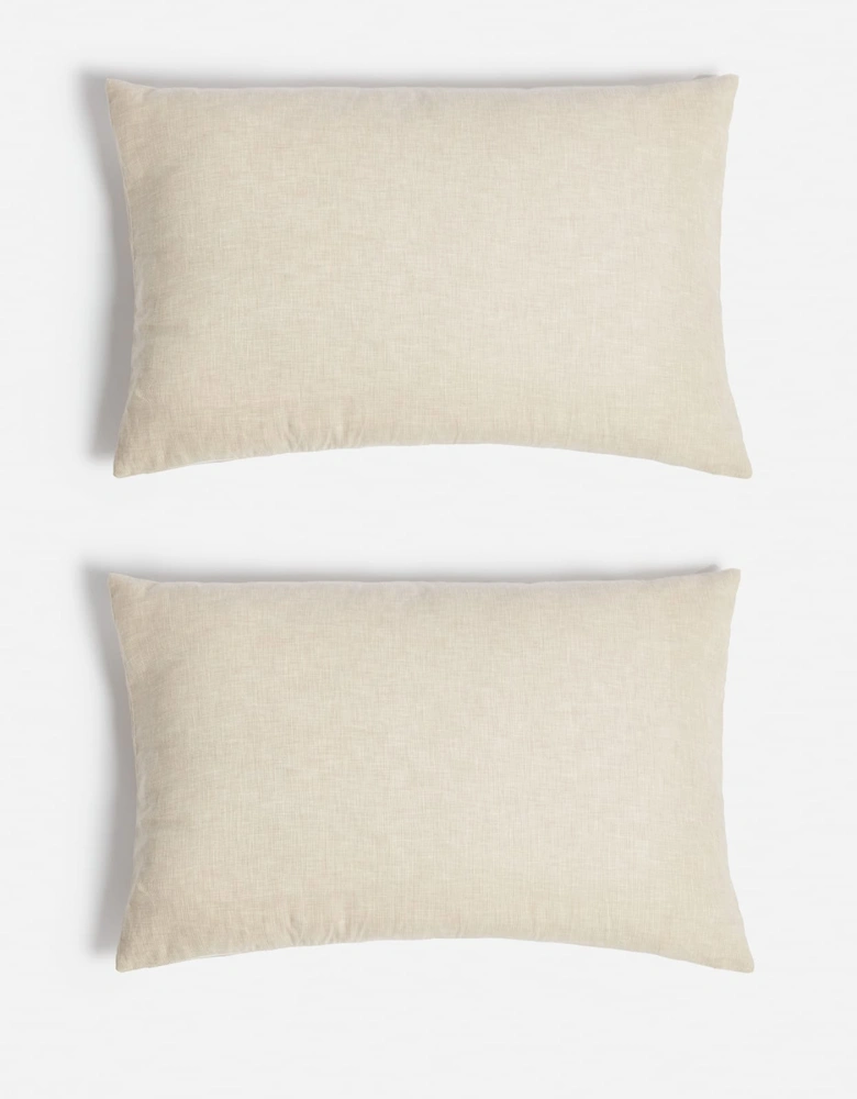 2 Set Of Linen Cotton Cushion Cover