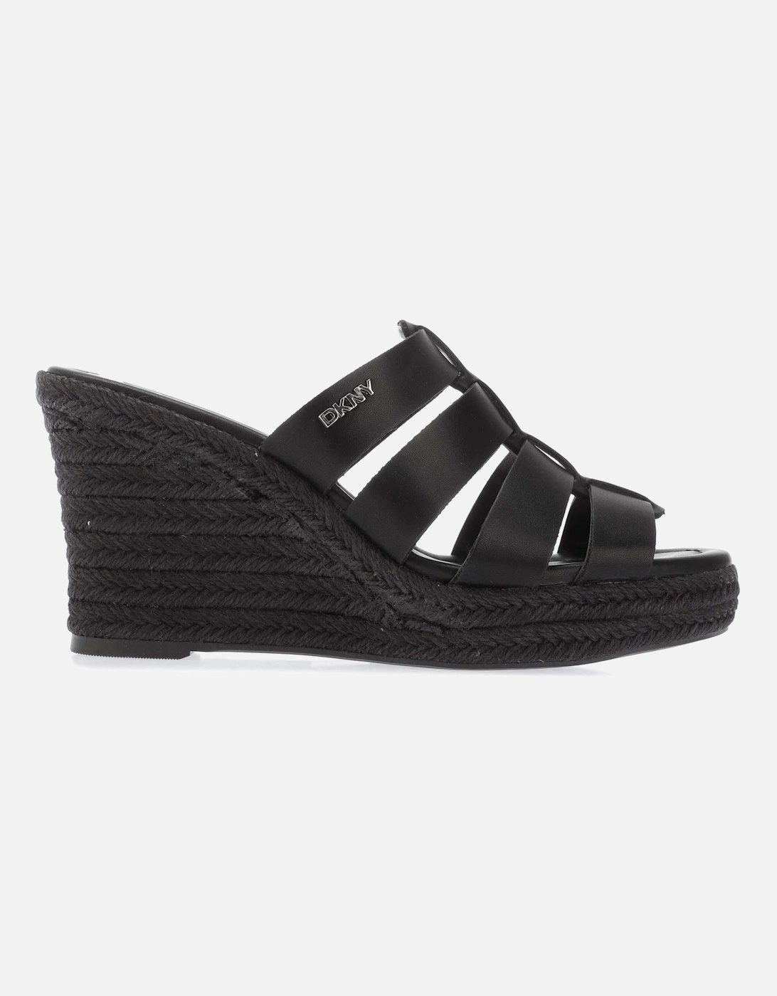 DKNY Women's Cintera Wedge Sandals - Black - Size: 6.5