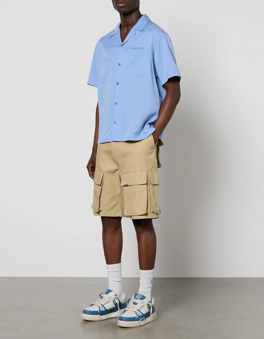 Collar Short Sleeved Bowling Shirt