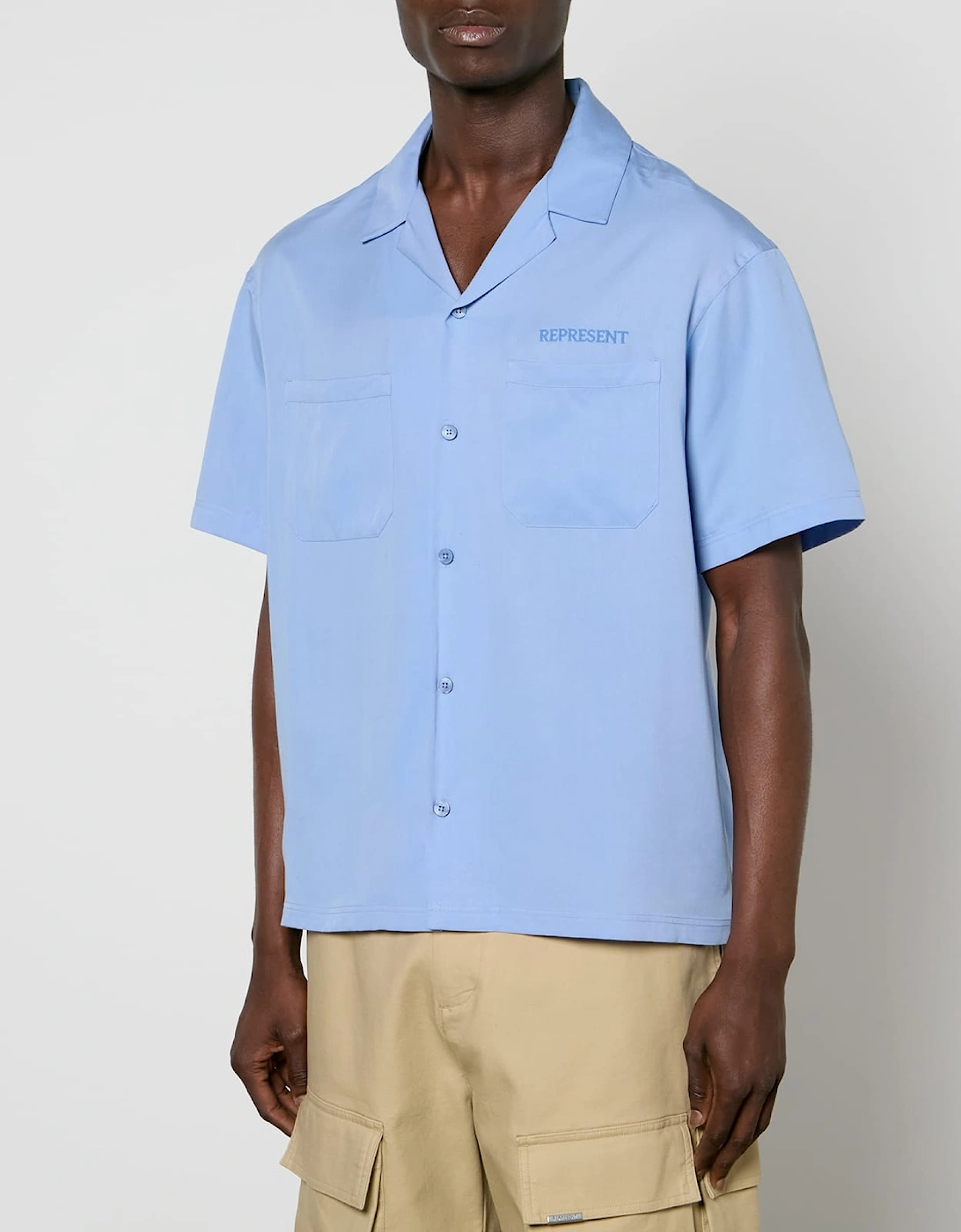 Collar Short Sleeved Bowling Shirt, 5 of 4
