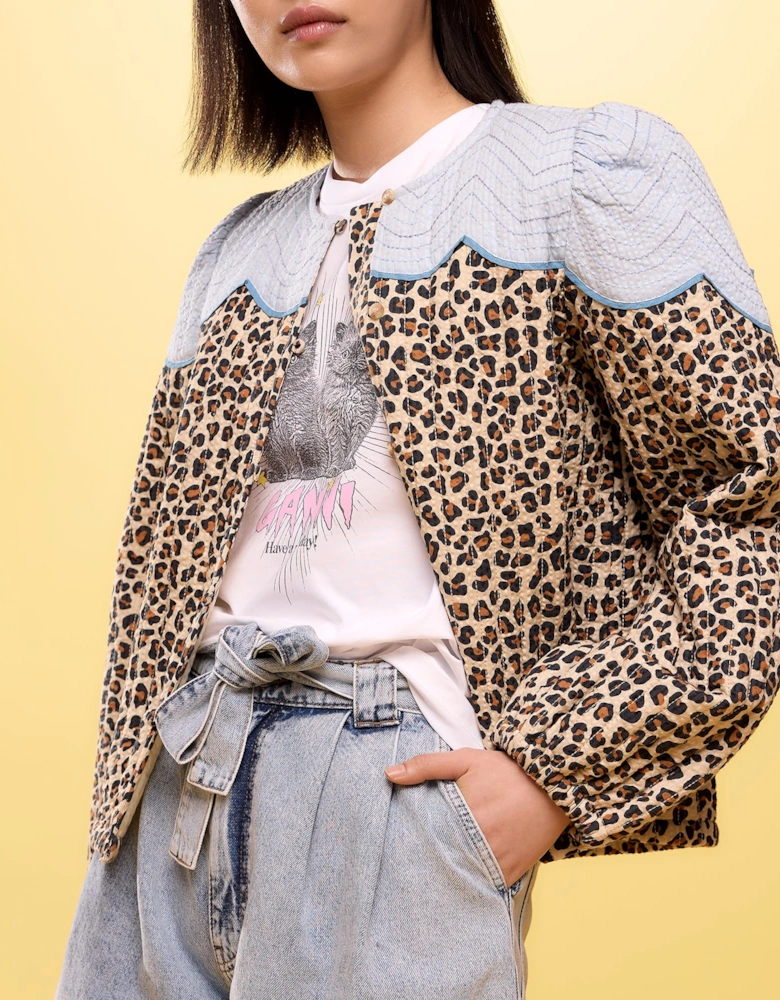 Leopard Jacket With Clouds