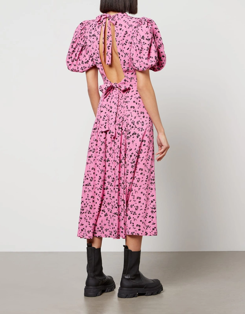 Fine Jacquard Puffy Dress