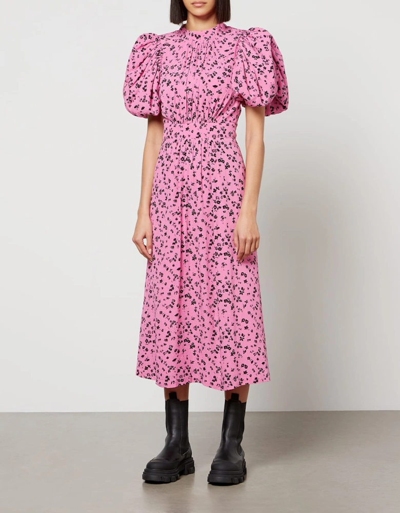 Fine Jacquard Puffy Dress