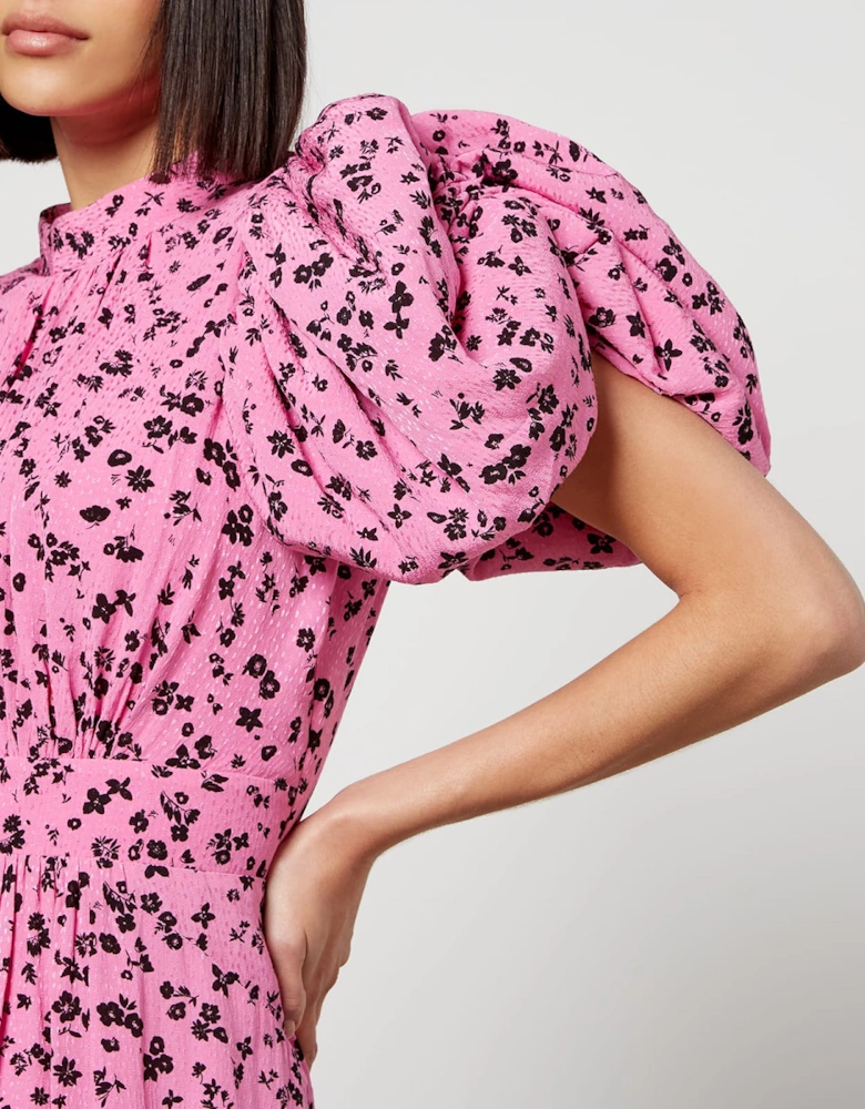 Fine Jacquard Puffy Dress