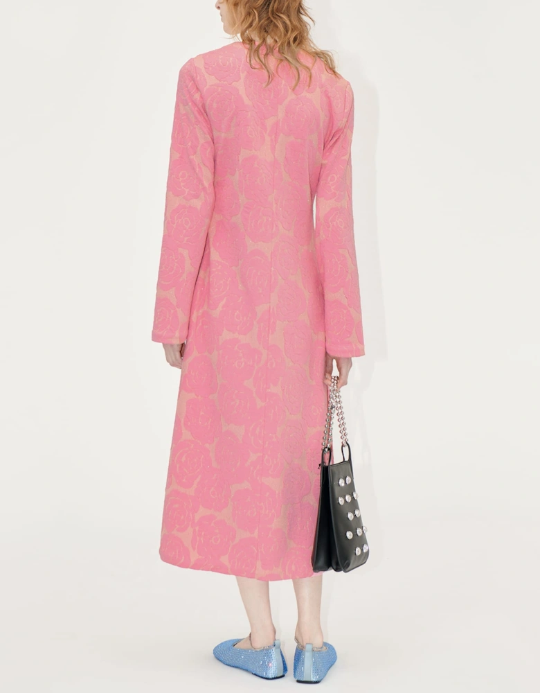 Long Sleeve V Neck Dress