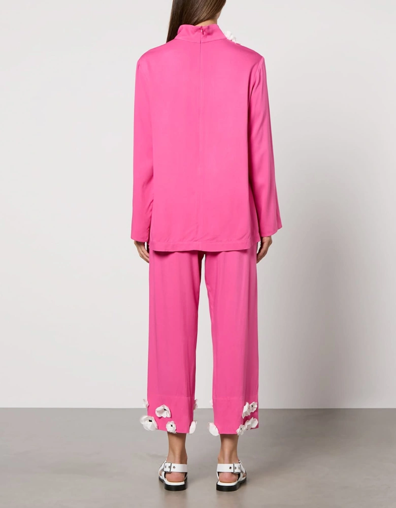 The Bloom Tie Pajama Set With Pants