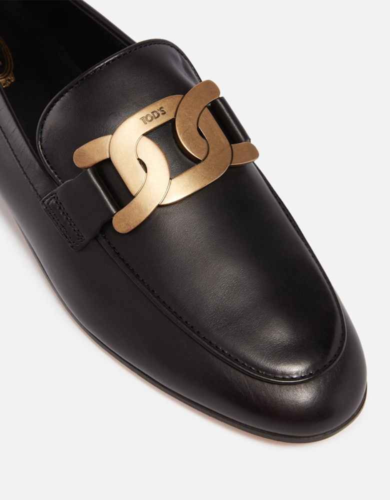 Chain Leather Loafers