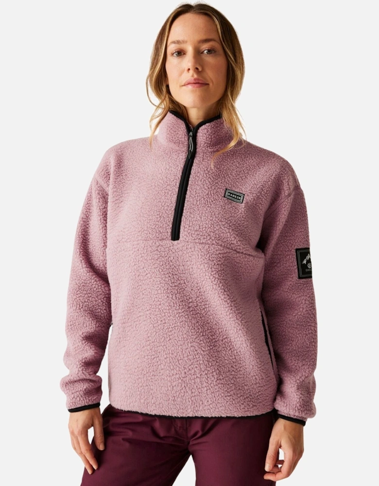 Womens Slid Out Half Zip Borg Fleece