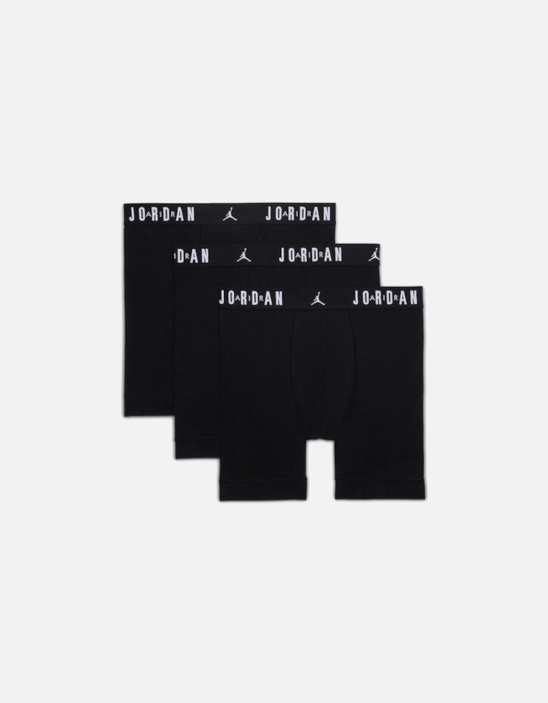 MENS BLACK FLIGHT COTTON CORE 3PK BOXERS JM0622
