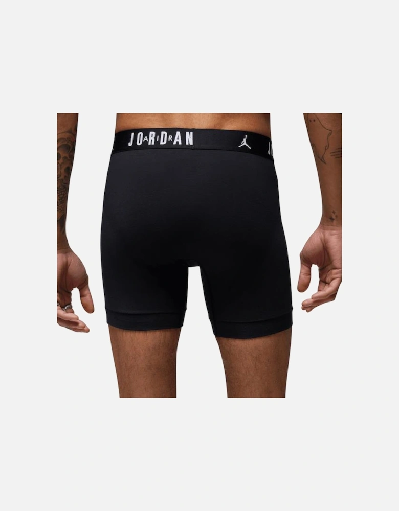 MENS BLACK FLIGHT COTTON CORE 3PK BOXERS JM0622