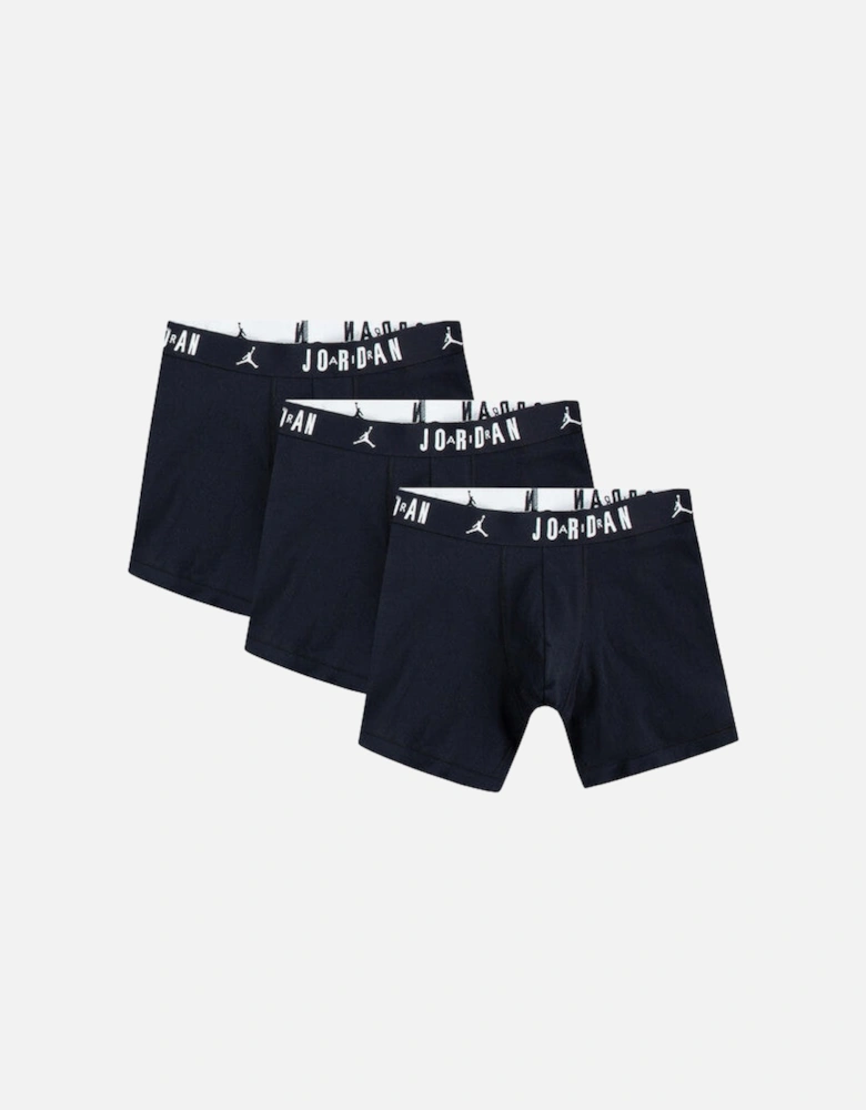 MENS BLACK FLIGHT COTTON CORE 3PK BOXERS JM0622