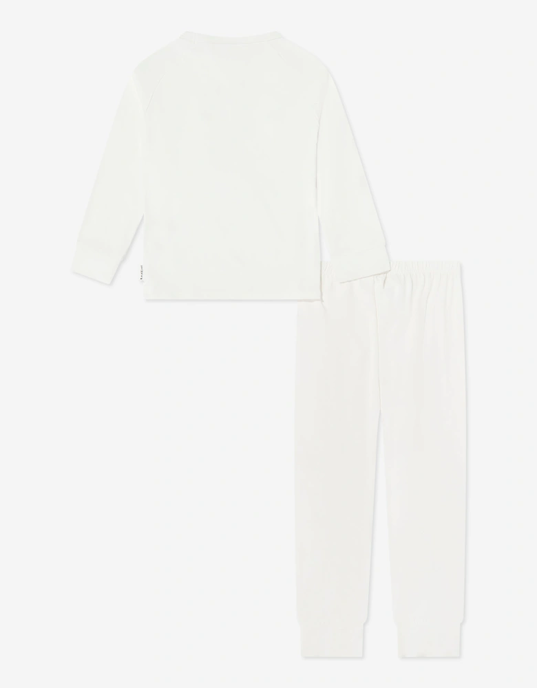 Kids Bamboo Base Layers Thermal Set in White