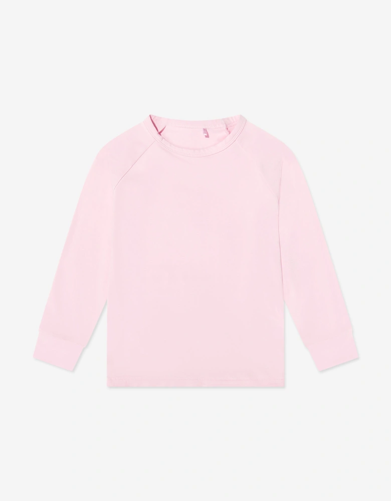 Girls Bamboo Base Layers Thermal Set in Pink