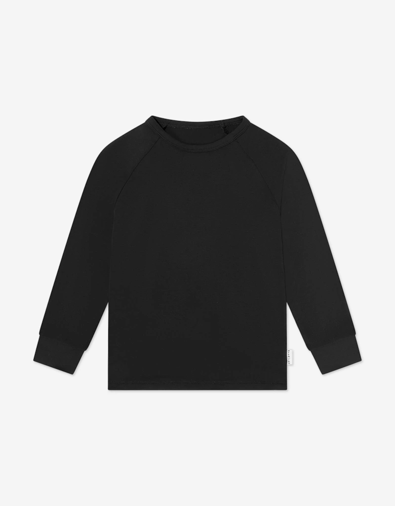 Kids Bamboo Base Layers Thermal Set in Black