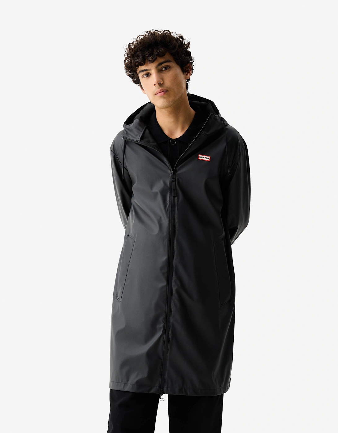 Andrea Unisex Rain Coat - Black