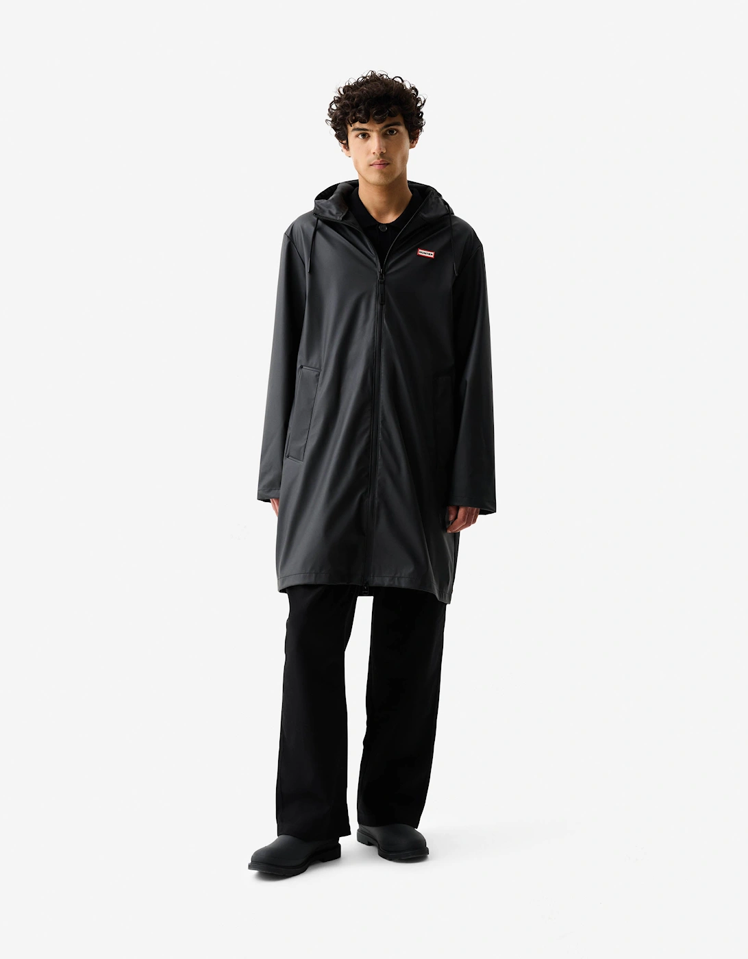 Andrea Unisex Rain Coat - Black