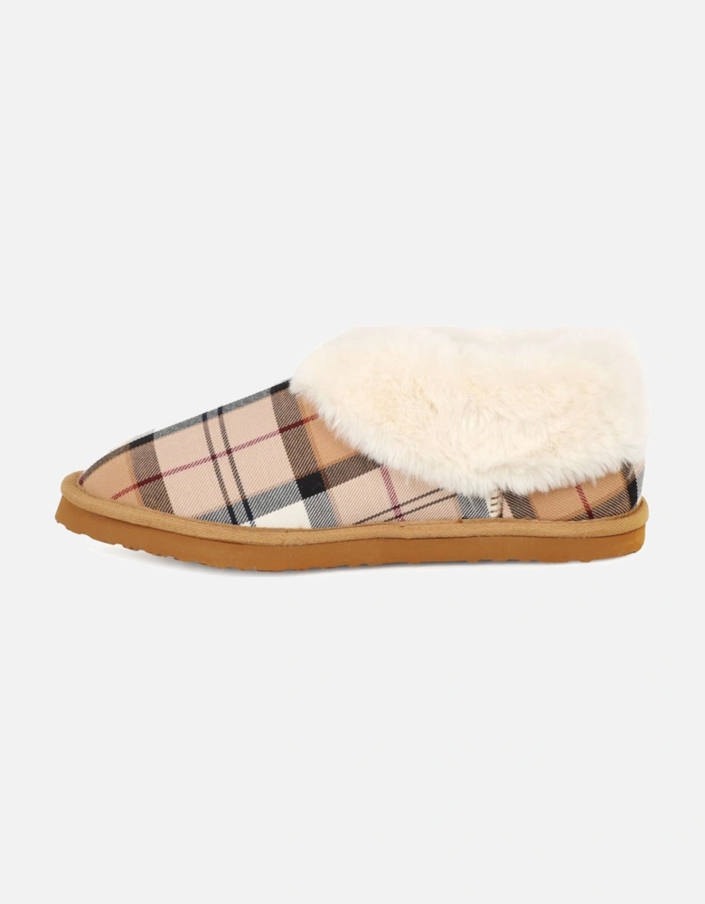 Eloise Tartan Bootie Slippers