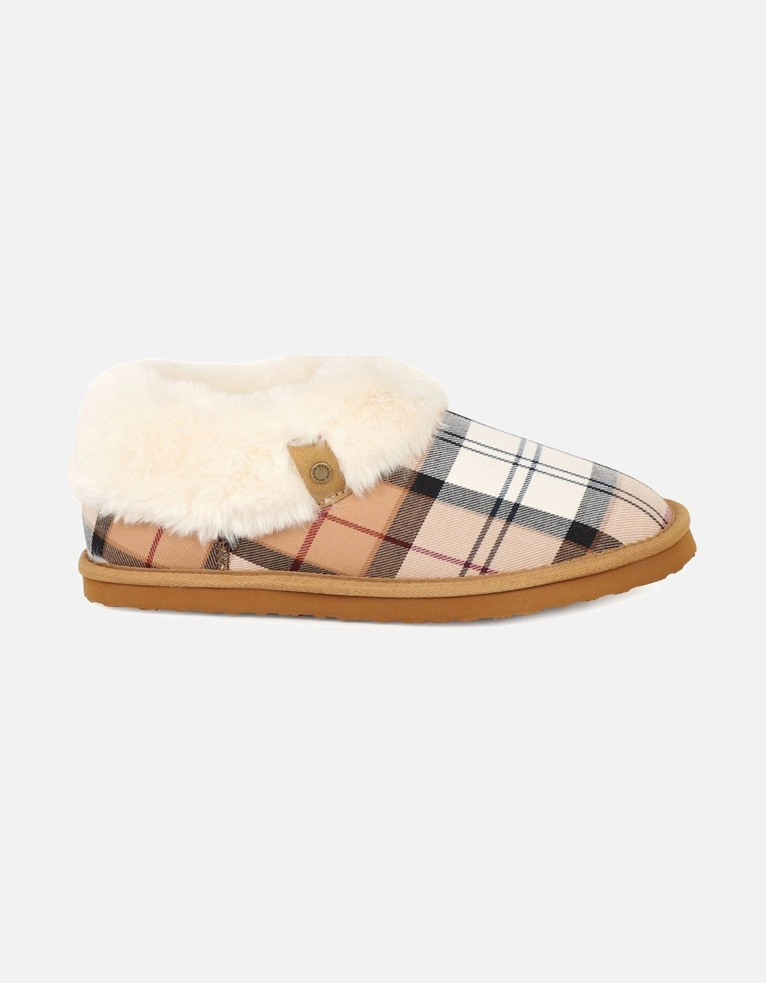 Eloise Tartan Bootie Slippers